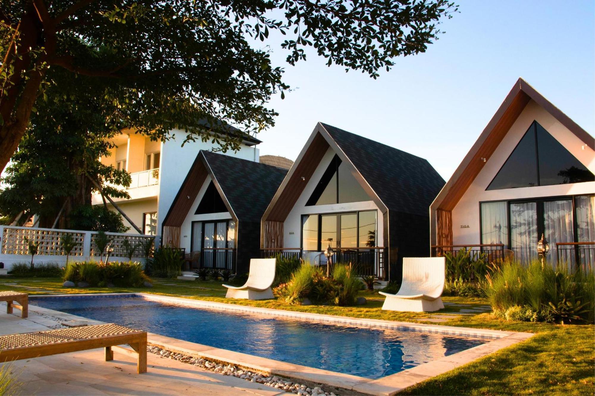 Vila dengan Pemandangan Taman
